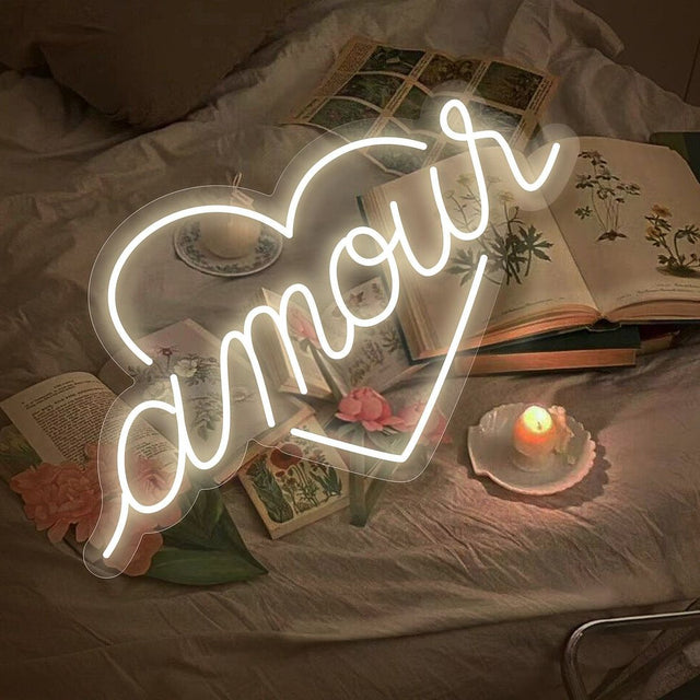 Amour LED Neon Sign for Wedding light up sign
