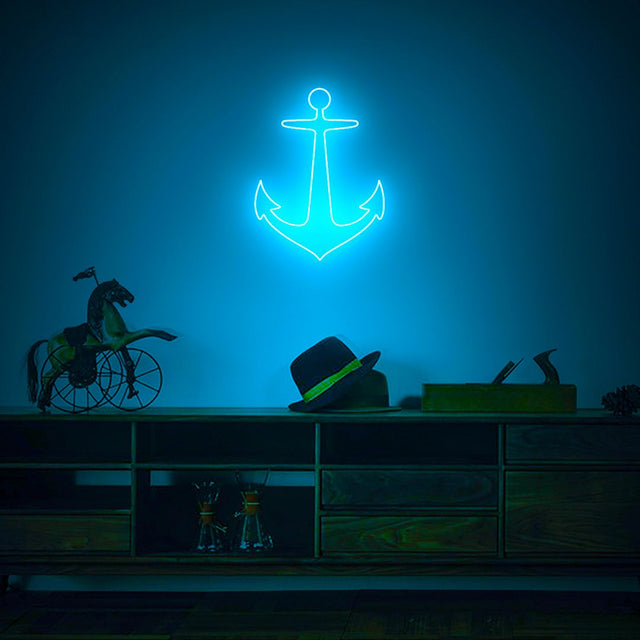Anchor LED Neon Sign for Bar light up sign