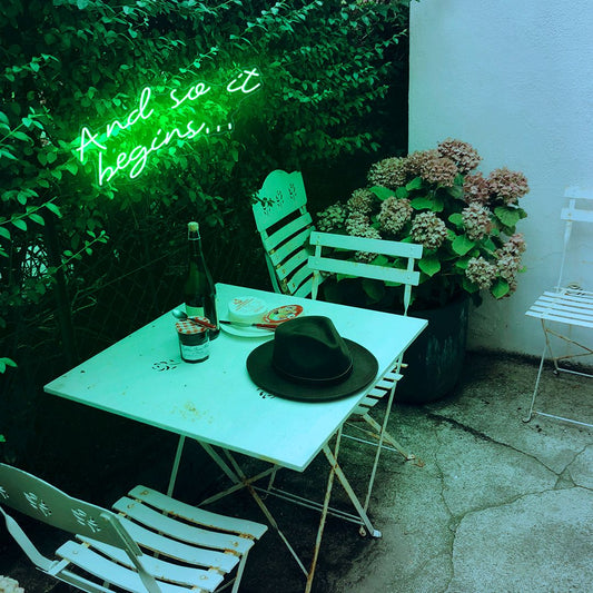 And So it Begins Neon Sign