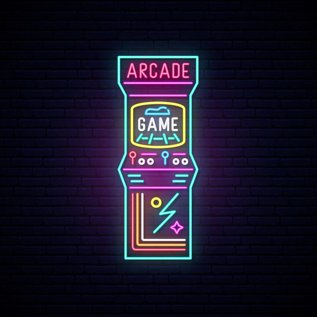 Arcade Game Zone Neon Sign