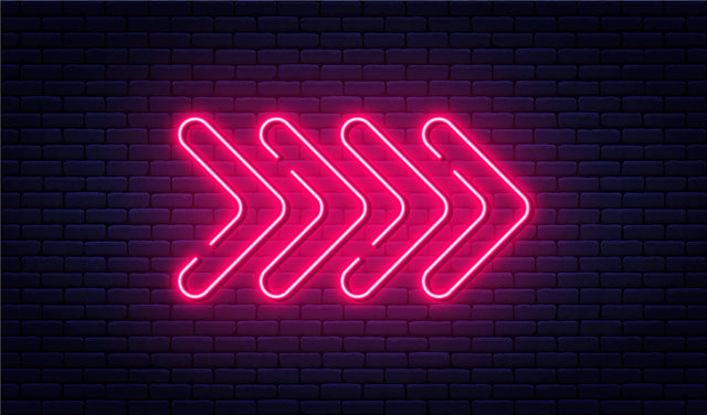 Arrow LED Neon Sign for Bar light up sign