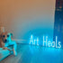 Art Heals Neon Sign