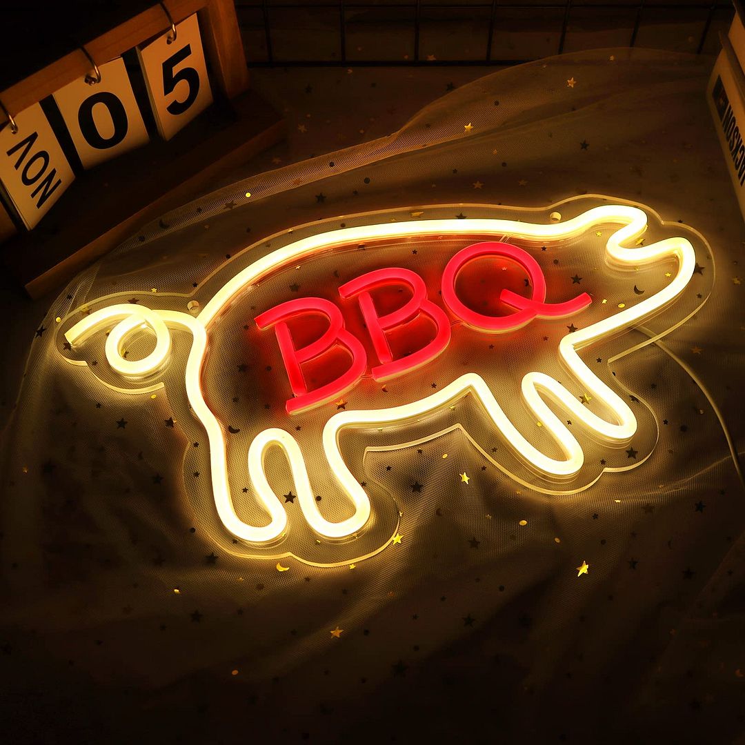 BBQ Pig Neon Sign