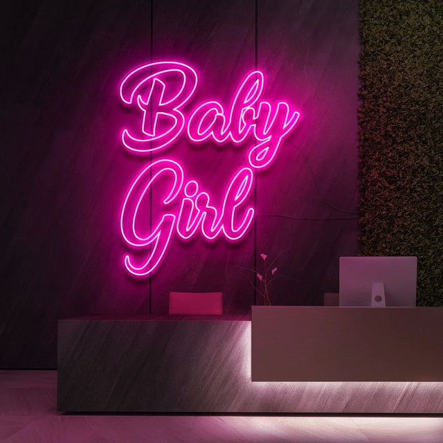 Baby Girl LED Neon Sign for Salon light up sign