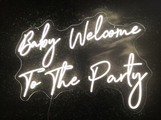 Baby Welcome to The Party LED Neon Sign light up sign