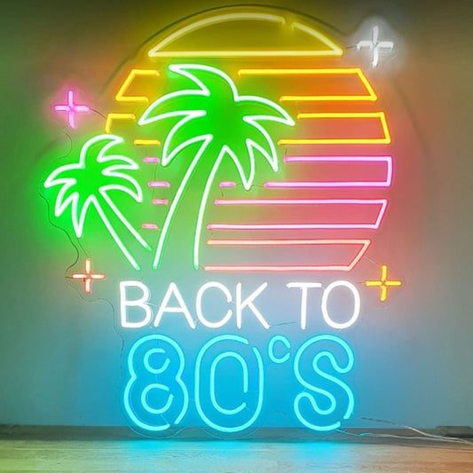 Back to 80s Neon Sign