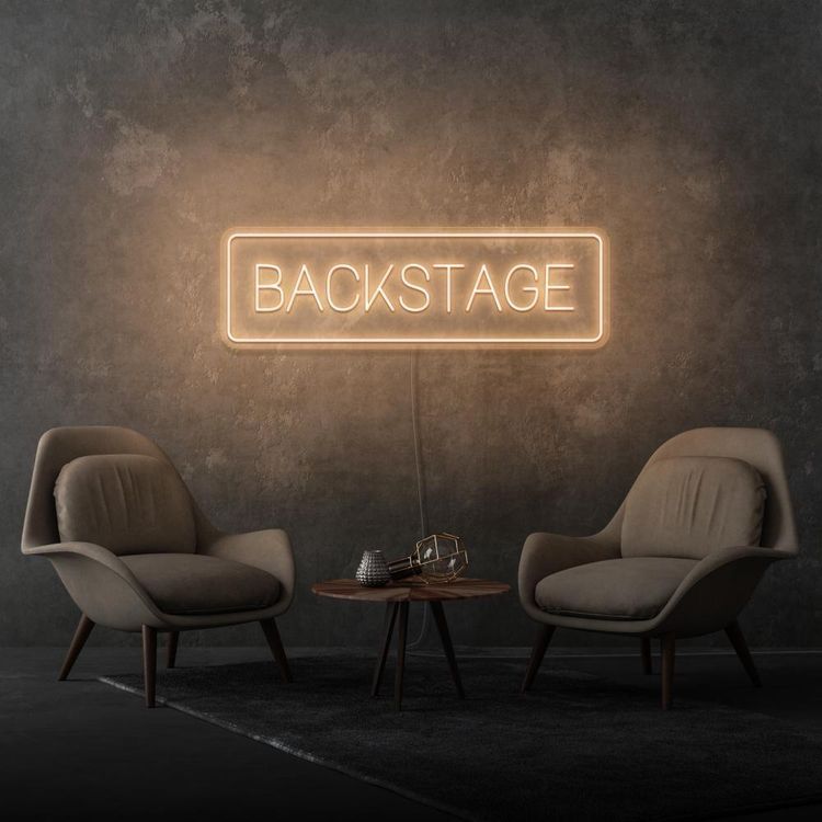 Custom Made Neon Signs, Backstage Neon Sign, LED Business Sign – AOOS