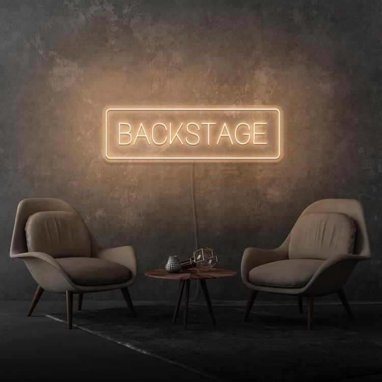 Backstage Neon Sign
