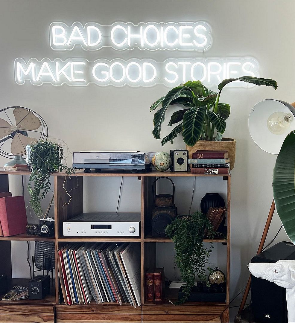 Bad Choices Make Good Stories Neon Sign