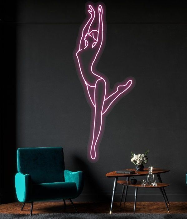 Ballet Dancing Woman Neon Sign