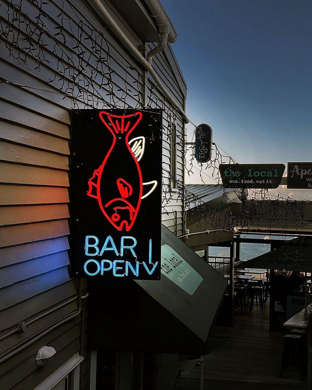 Fish Bar Open LED Neon Sign for Bar light up sign