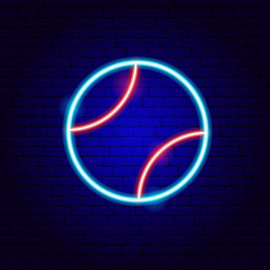 Baseball Ball Neon Sign
