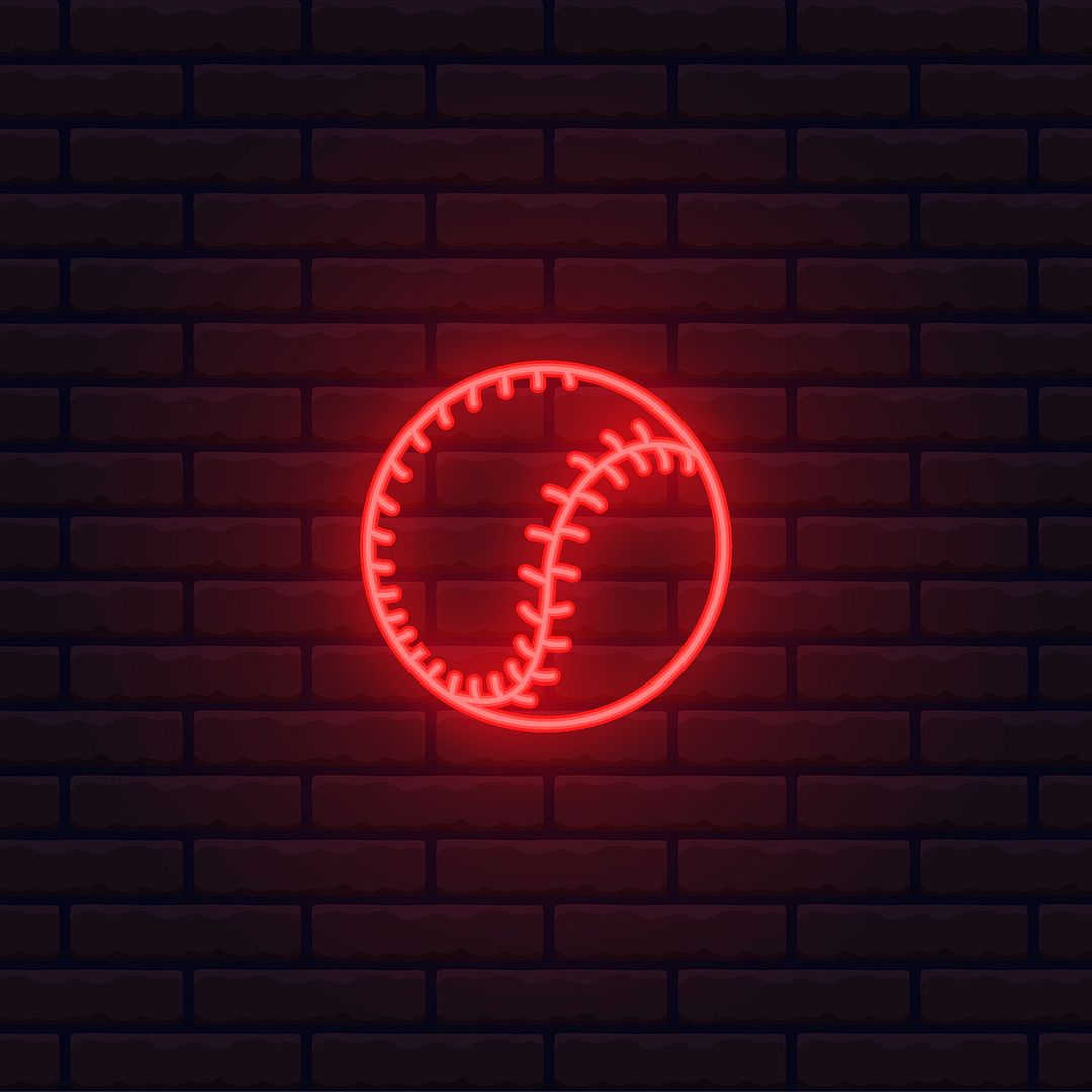 Baseball Neon Sign