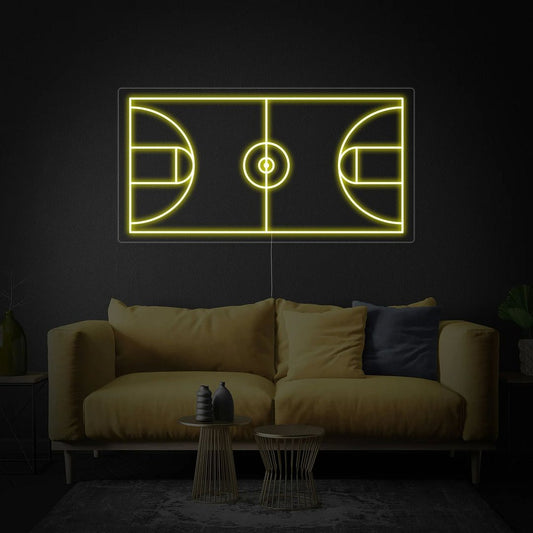 Basketball Court Neon Sign