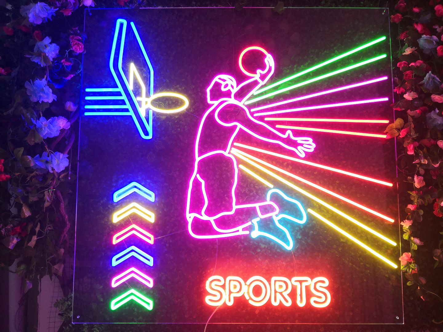 Basketball Sports Neon Sign