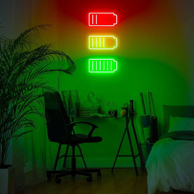 Charging Battery LED Neon Sign for Man Cave light up sign