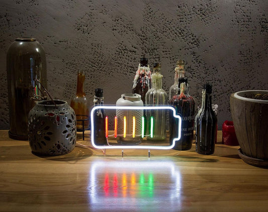 Battery Neon Sign