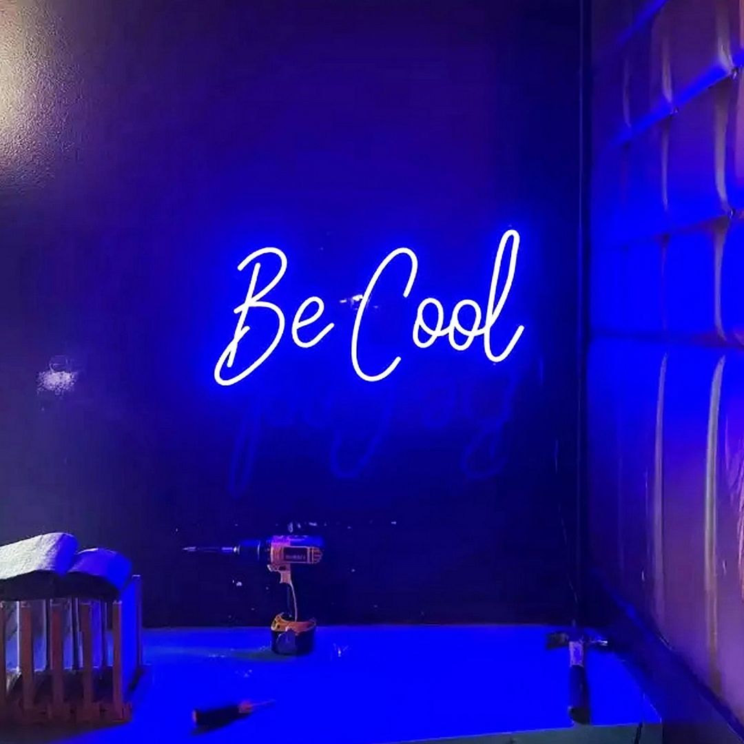 Cool A Sign Custom Made Neon Signs, Be Cool Neon Sign, LED Business Sign – AOOS Custom