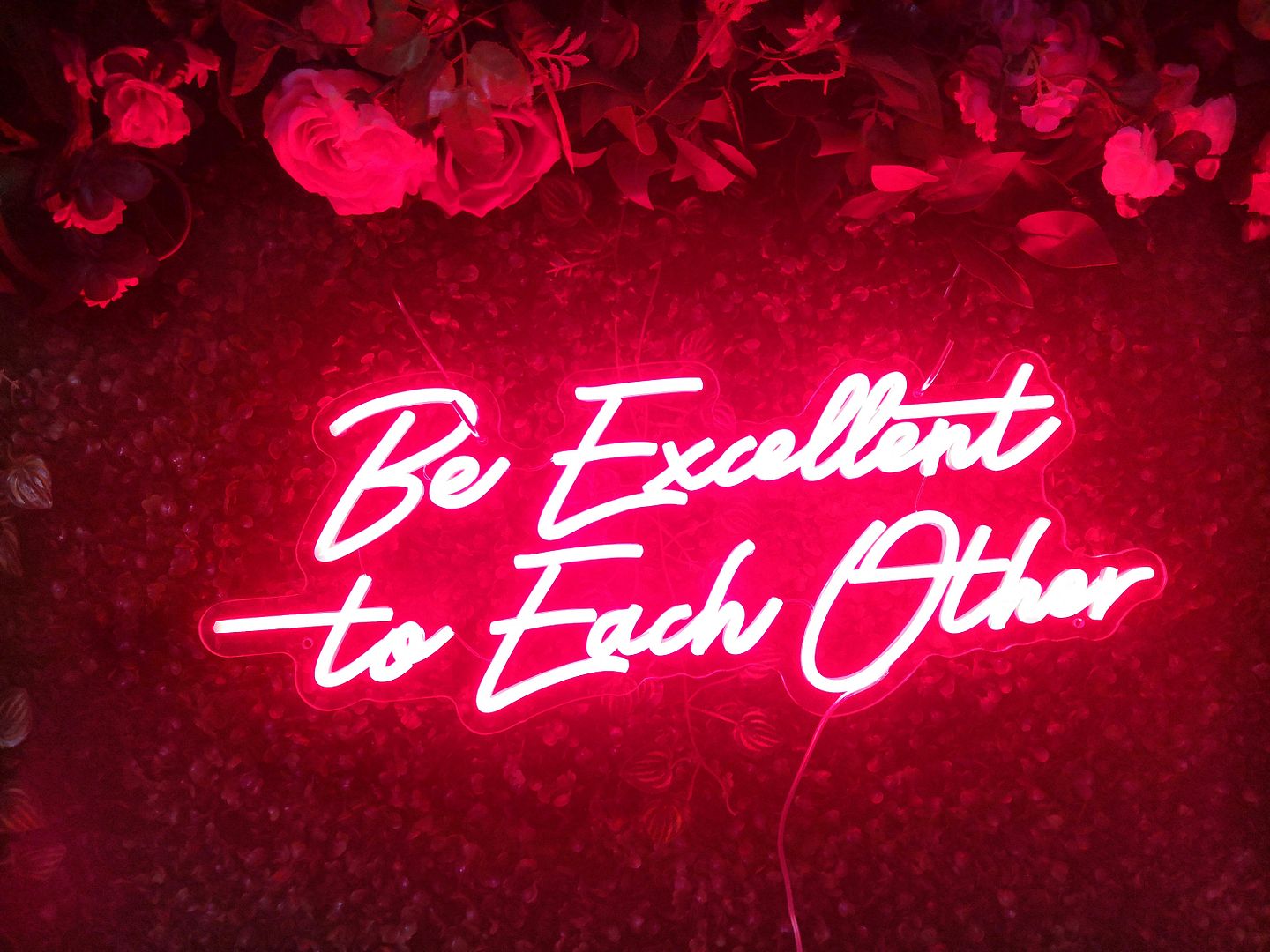 Be Excellent to Each Other Neon Sign