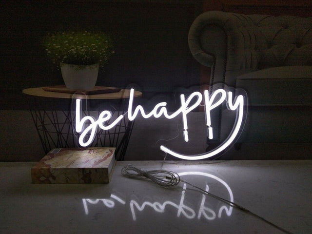 Be Happy LED Neon Sign light up sign