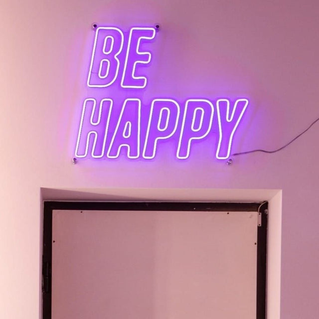 Be Happy LED Neon Sign light up sign