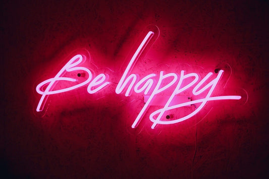 Be Happy Neon Sign
