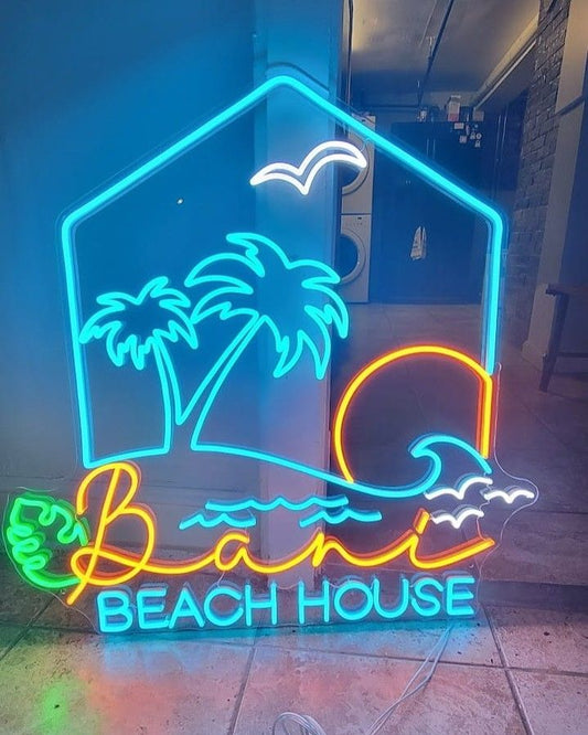 Beach House Neon Sign