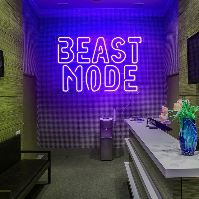 Beast Mode LED Neon Sign for Storefront light up sign