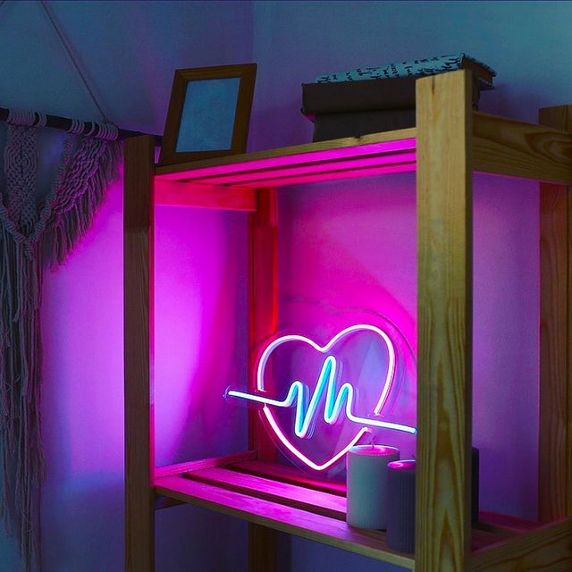 Heartbeat LED Neon Sign for Wedding light up sign