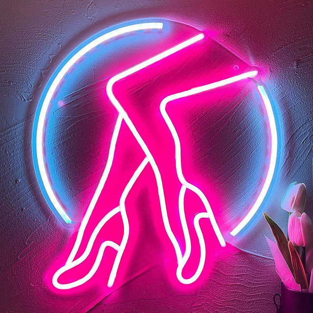 Beauty Legs LED Neon Sign for Bar light up sign
