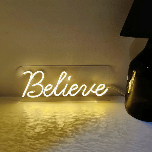 Believe Neon Sign