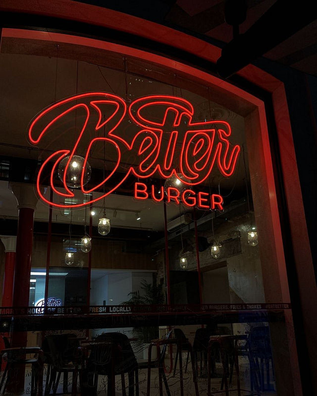 Better Burger LED Neon Sign for Bar light up sign