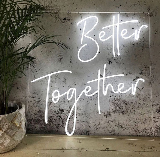Better Together Wedding Neon Sign