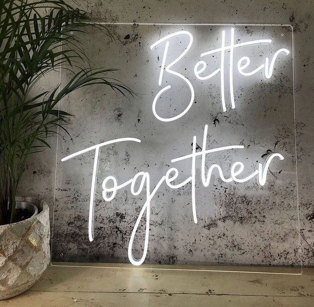 Better Together Wedding LED Neon Sign light up sign