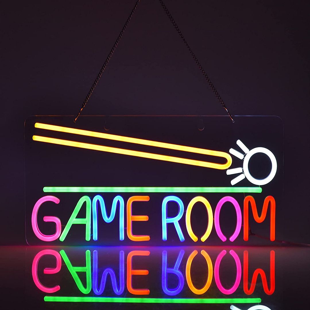 Billiard Game Room Neon Sign