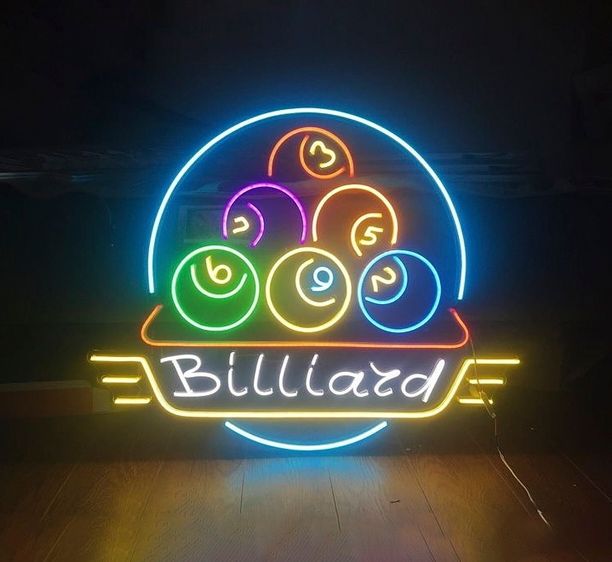 Billiard LED Neon Sign for Business light up sign