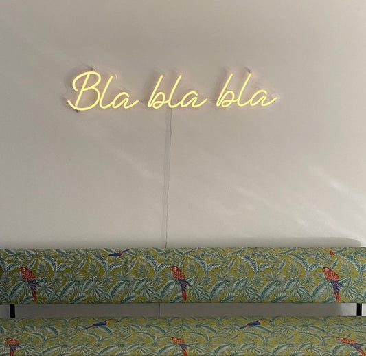 Bla bla bla Neon Signs, Neon Lights, LED Neon Signs for Room, Bars Light Up Signs, Cool Neon Light Signs, Neon Wall Lights