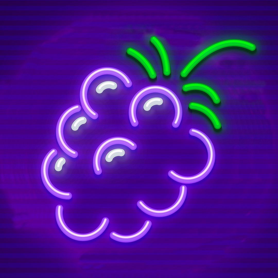 Blackberry Berry Neon Sign