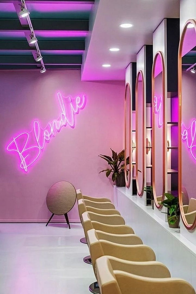 Blondie LED Neon Sign for Salon light up sign