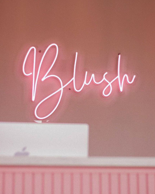 Blush LED Neon Sign for Salon light up sign