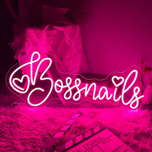Boss Nails LED Neon Sign for Salon light up sign