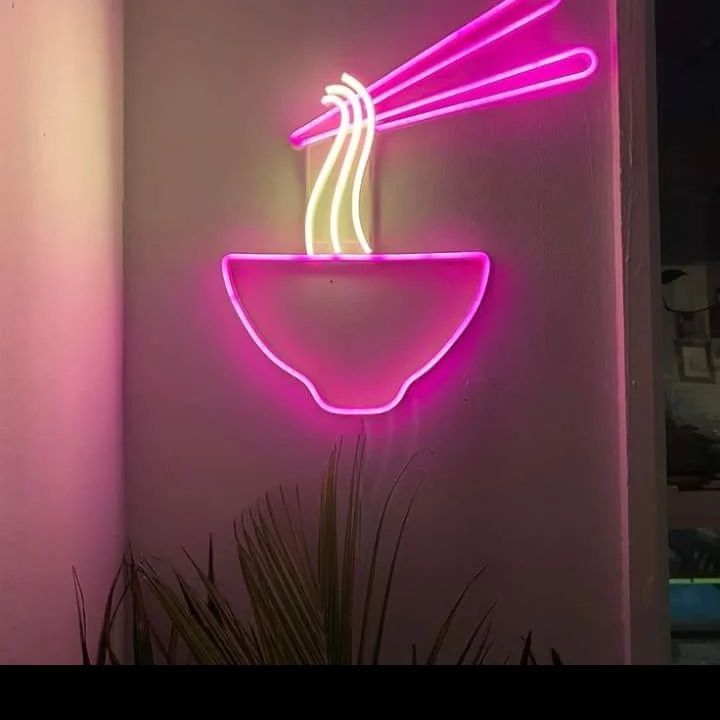 Custom Made Neon Signs, Bowl of Noodles Neon Sign, LED Business Sign – AOOS