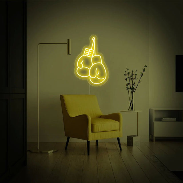 Boxing Gloves LED Neon Sign for Business light up sign