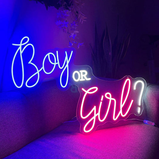 Boy or Girl Neon Sign