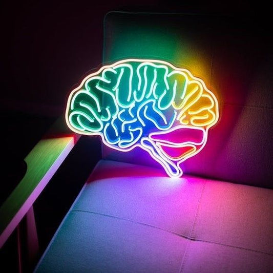 Brain Shape Neon Sign