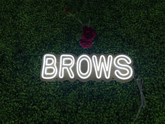 Brows Neon Sign