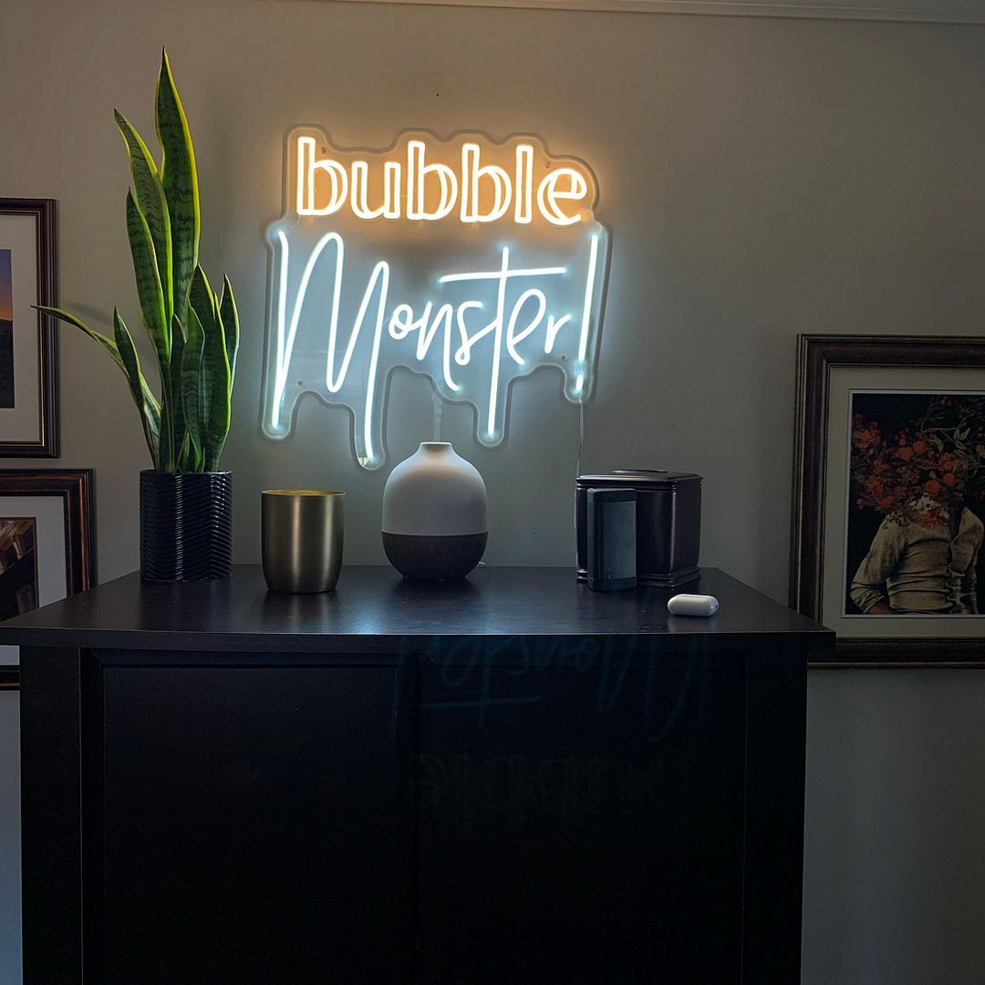 Bubble Monster Neon Sign