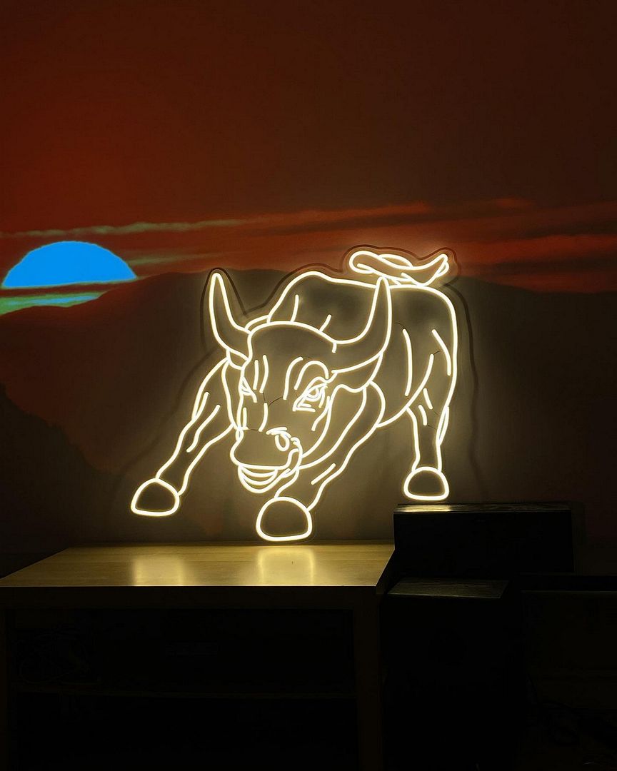 Bullfight Neon Sign
