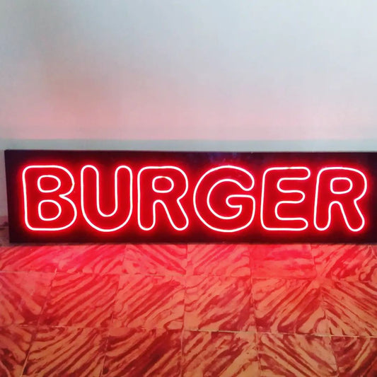Burger Neon Sign