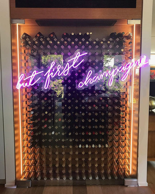 But First Champagne LED Neon Sign for Bar light up sign